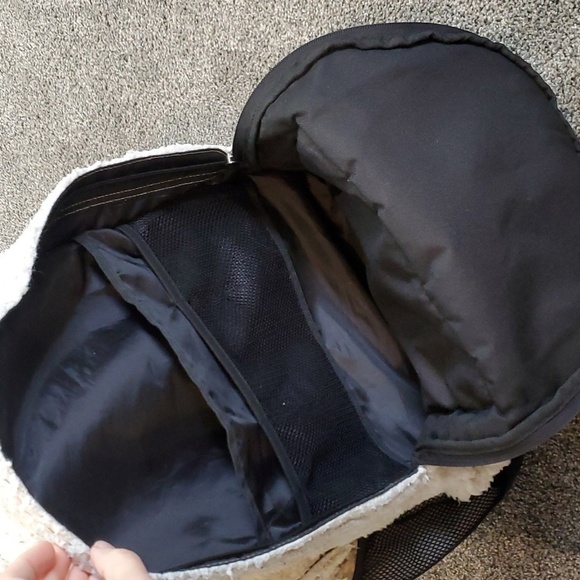 Pink VS Rare Sherpa Large Campus Backpack - Picture 10 of 14